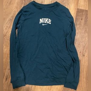 Small teal Nike long sleeve